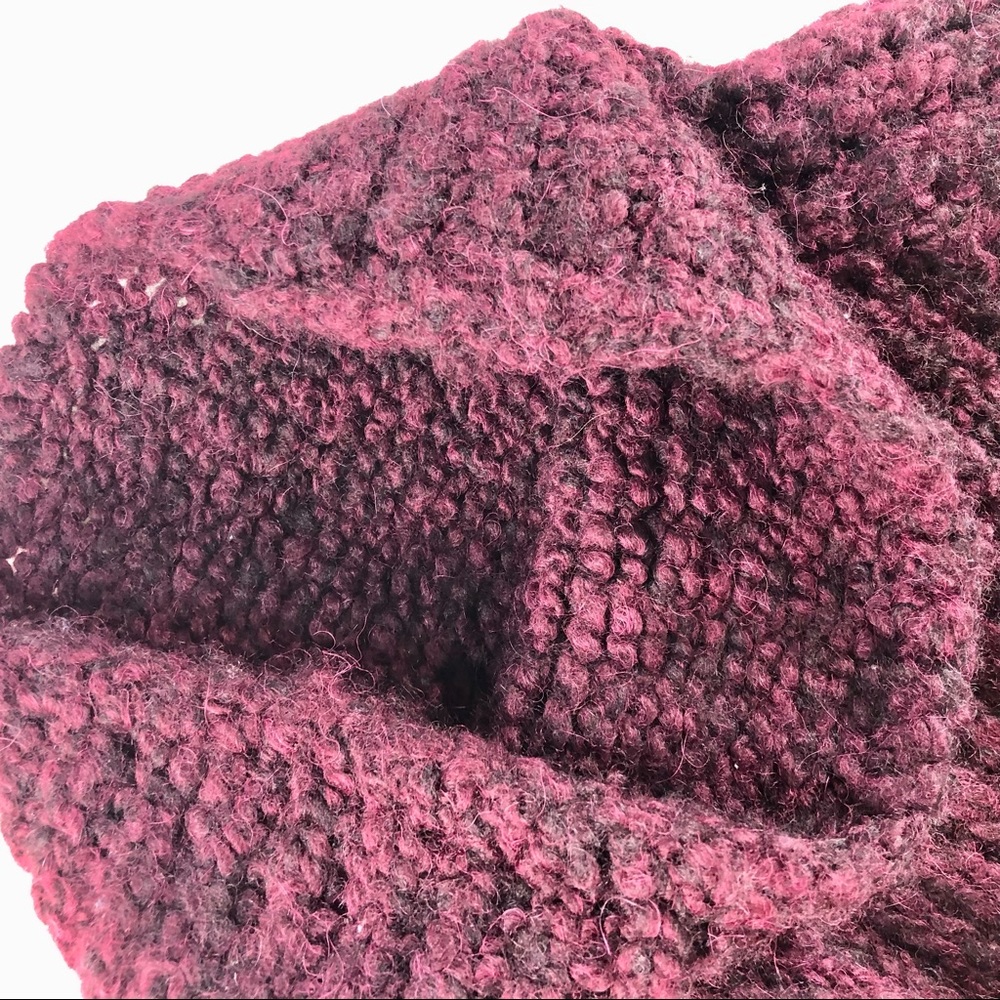 THEORY WOMENS ALPACA SWEATER BURGUNDY WINE S - Picture 13 of 15